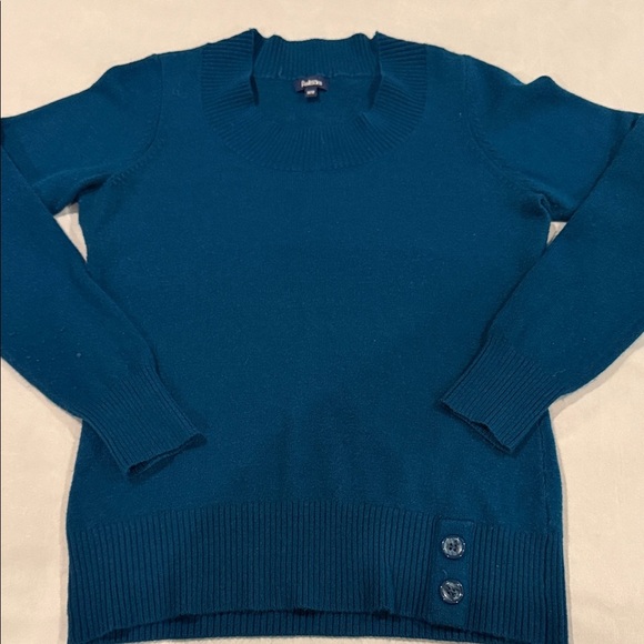 Reitmans Sweater Teal Blue Women's Size M - Picture 7 of 12